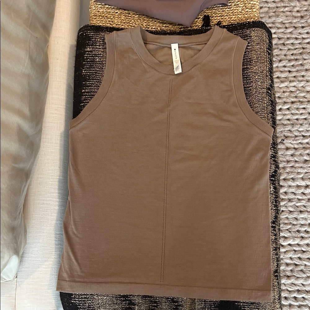 Athleta Brown Muscle Tee
